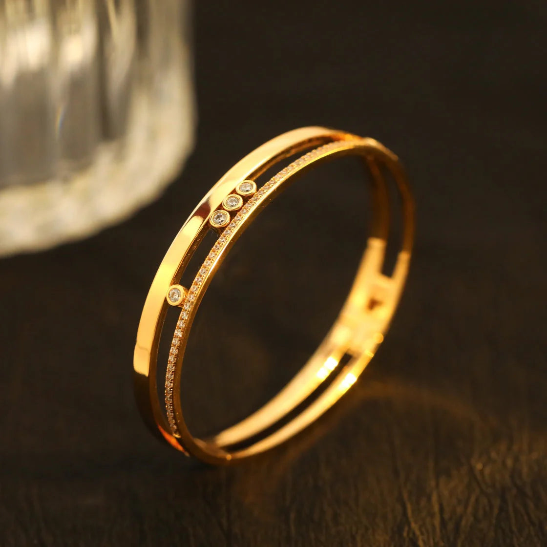 [Mysitc] Move Romane Diamond Bangle Bracelet