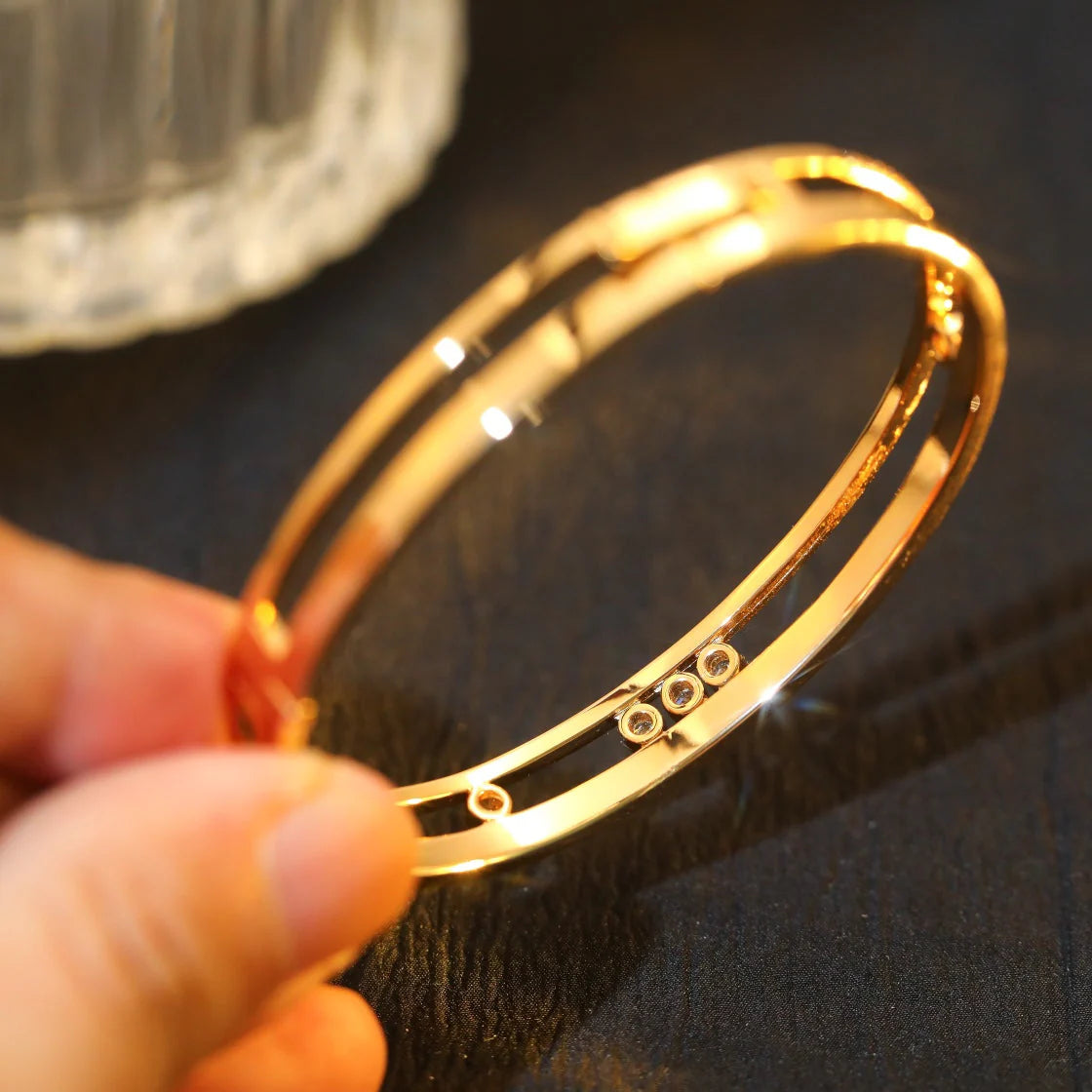 [Mysitc] Move Romane Diamond Bangle Bracelet