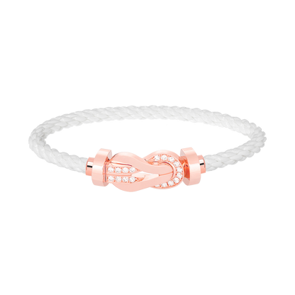 [Mystic]CHANCE Großes 8-stelliges Armband mit Halbdiamanten, Roségold
