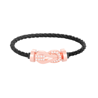 [Mystic]CHANCE Großes 8-stelliges Armband mit Halbdiamanten, Roségold