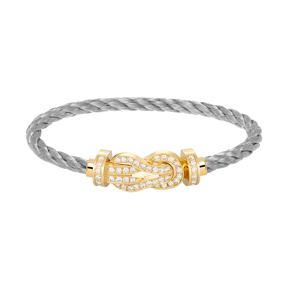 [Mystic]CHANCE LARGE 8 FIGURE BUCKLE FULLDIAMOND BRACELET GOLD