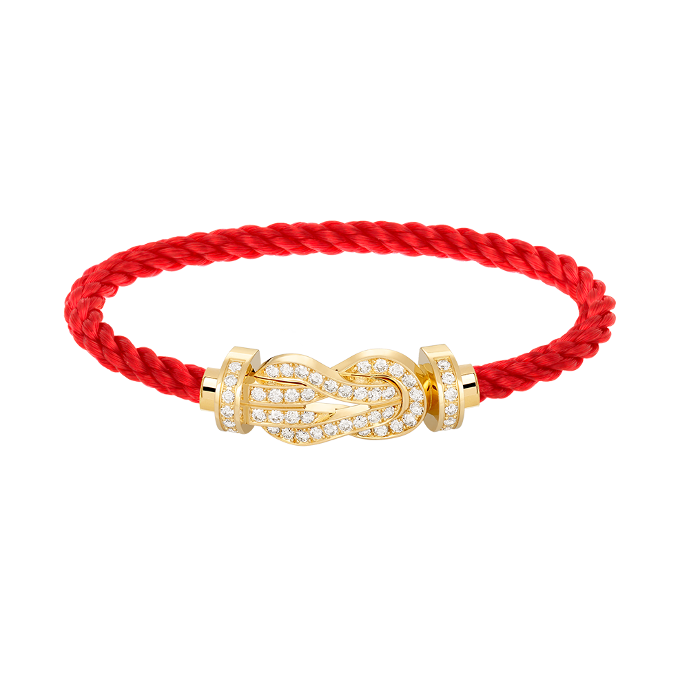 [Mystic]CHANCE LARGE 8 FIGURE BUCKLE FULLDIAMOND BRACELET GOLD