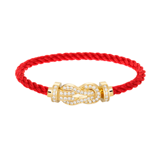 [Mystic]CHANCE LARGE 8 FIGURE BUCKLE FULLDIAMOND BRACELET GOLD