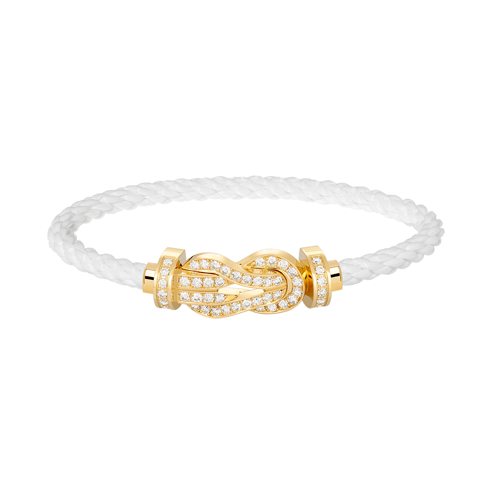 [Mystic]CHANCE LARGE 8 FIGURE BUCKLE FULLDIAMOND BRACELET GOLD