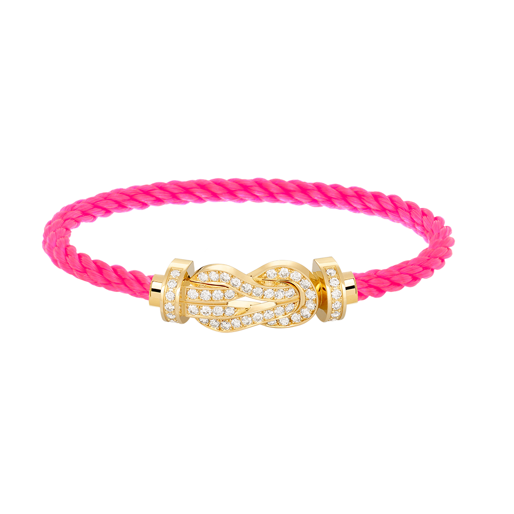 [Mystic]CHANCE LARGE 8 FIGURE BUCKLE FULLDIAMOND BRACELET GOLD