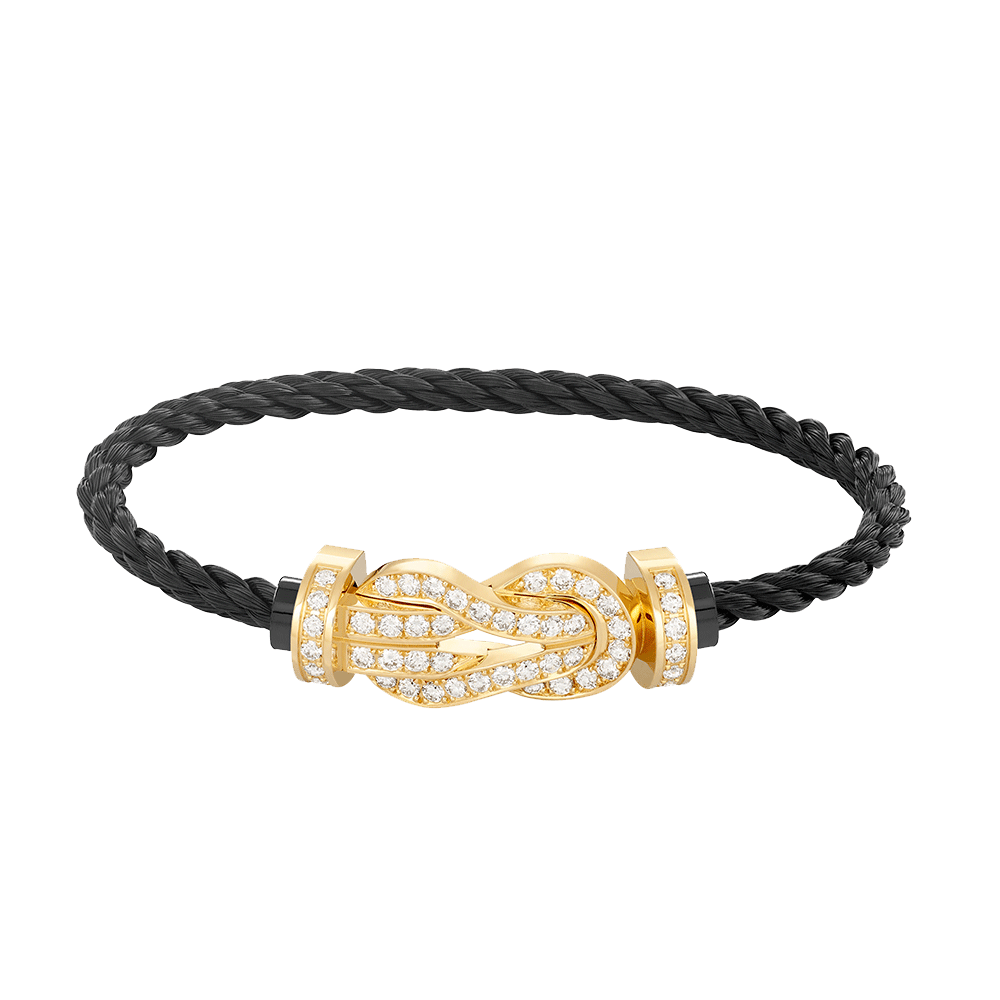 [Mystic]CHANCE LARGE 8 FIGURE BUCKLE FULLDIAMOND BRACELET GOLD