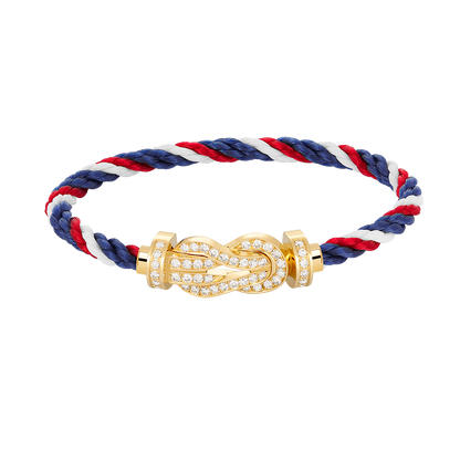 [Mystic]CHANCE LARGE 8 FIGURE BUCKLE FULLDIAMOND BRACELET GOLD