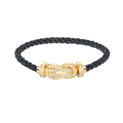 [Mystic]CHANCE LARGE 8 FIGURE BUCKLE FULLDIAMOND BRACELET GOLD