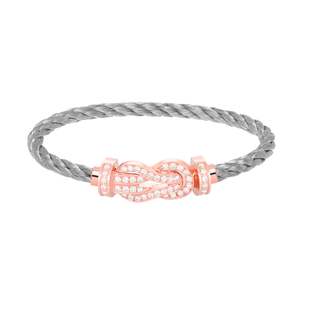 [Mystic]CHANCE LARGE 8 FIGURE BUCKLE FULL DIAMOND BRACELET ROSE GOLD