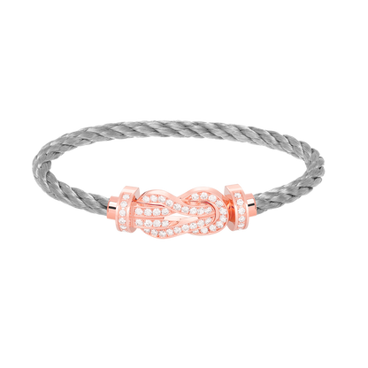[Mystic]CHANCE LARGE 8 FIGURE BUCKLE FULL DIAMOND BRACELET ROSE GOLD