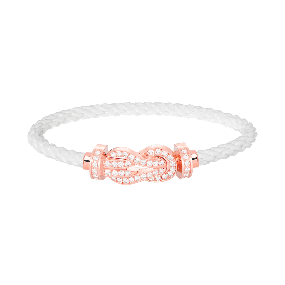 [Mystic]CHANCE LARGE 8 FIGURE BUCKLE FULL DIAMOND BRACELET ROSE GOLD