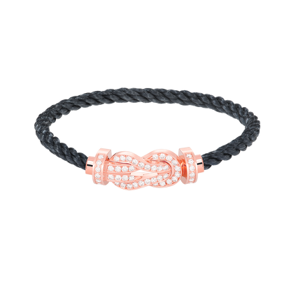 [Mystic]CHANCE LARGE 8 FIGURE BUCKLE FULL DIAMOND BRACELET ROSE GOLD
