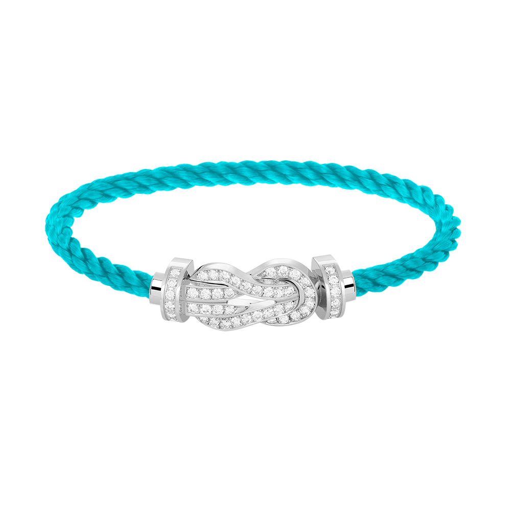 [Mystic Crown]CHANCE LARGE 8 FIGURE BUCKLE FULL DIAMOND BRACELET SILVER