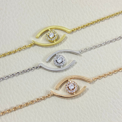[Mysitc]  Eye Pave-Set Diamond Bracelet
