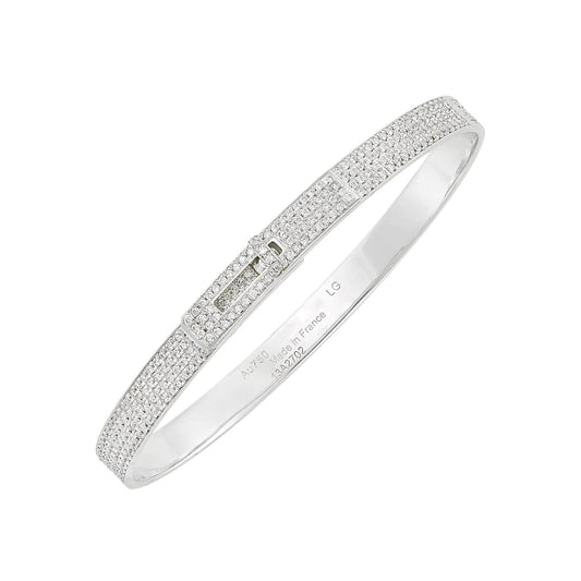 [Mystic]HM KELLY BRACELET IN SILVER AND FULL PAVE DIAMOND