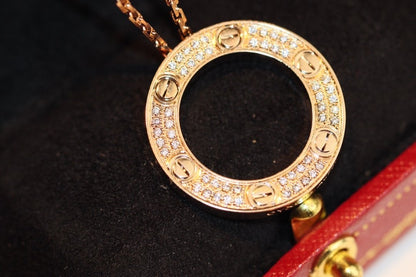 [Mystic]LOVE NECKLACE ADJUSTABLE ROSE GOLD