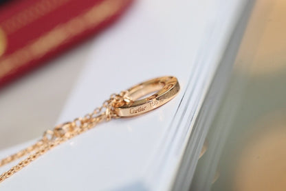 [Mystic Crown]LOVE NECKLACE ADJUSTABLE ROSE GOLD 2 DIAMOND