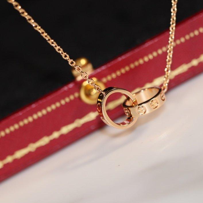 [Mystic]LOVE NECKLACE PINK GOLD AND SILVER