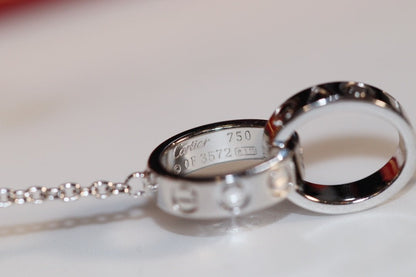 [Mystic]LOVE NECKLACE PINK GOLD AND SILVER