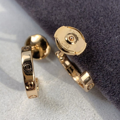 [Mystic]LOVE EARRINGS 2.65MM PINK GOLD