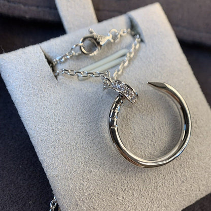 [Mystic]JUSTE NECKLACE SILVER DIAMONDS