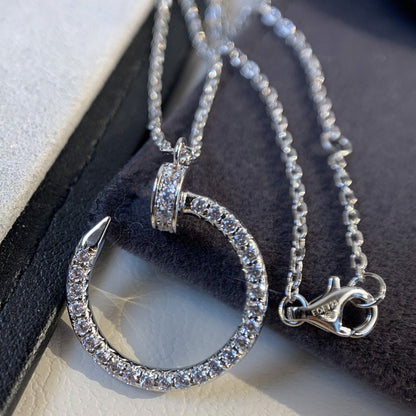 [Mystic]JUSTE NECKLACE SILVER DIAMONDS