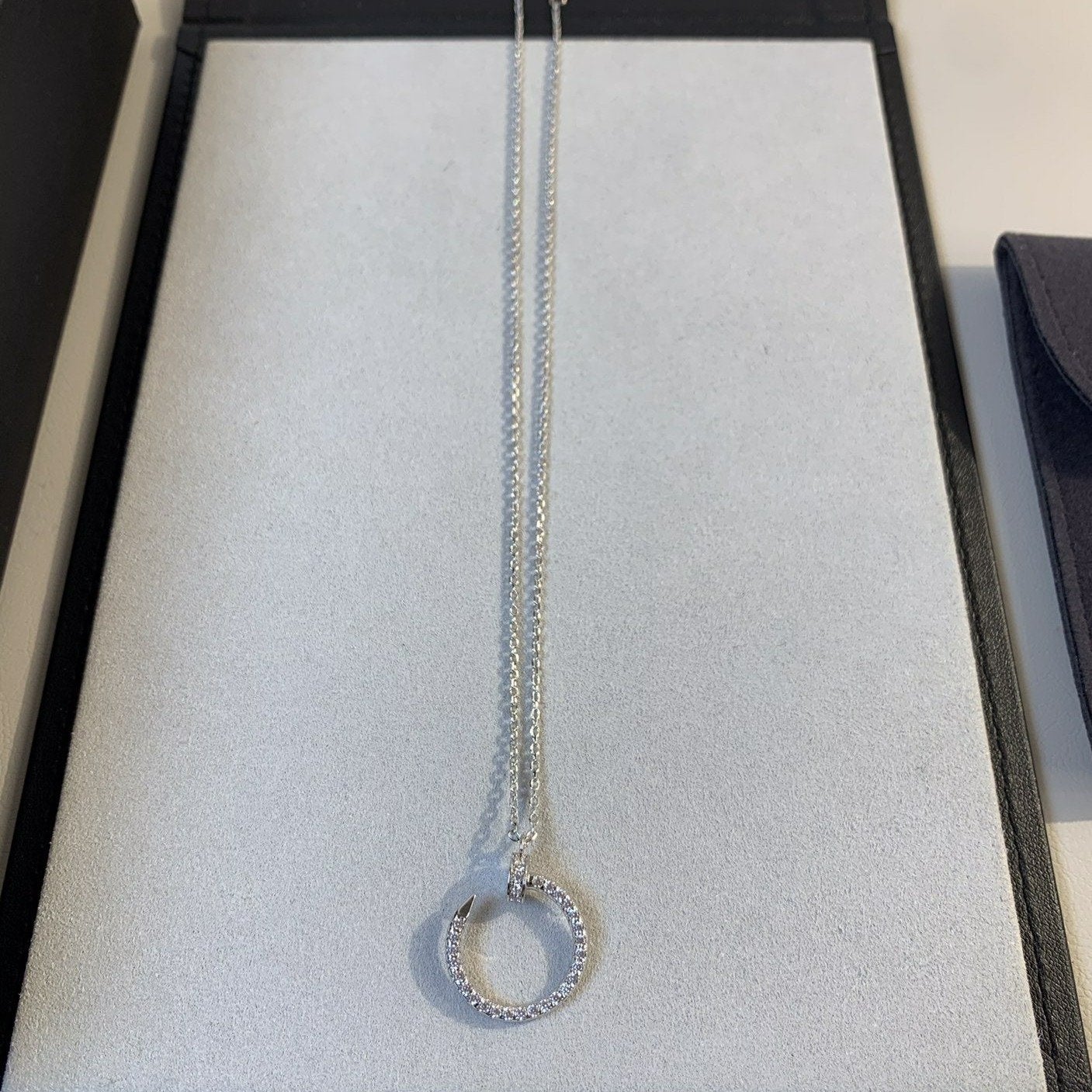 [Mystic]JUSTE NECKLACE SILVER DIAMONDS