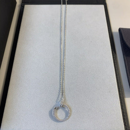 [Mystic]JUSTE NECKLACE SILVER DIAMONDS