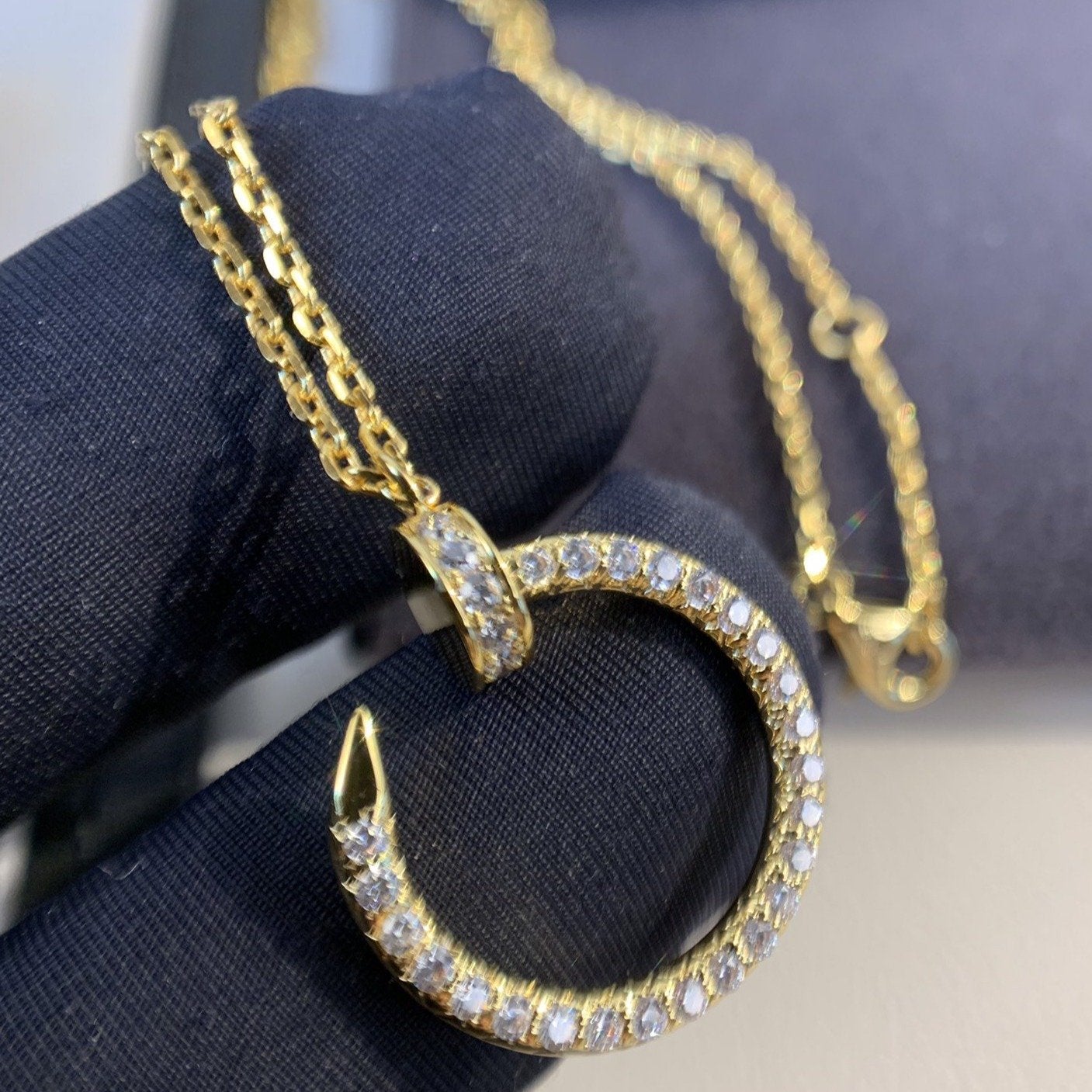 [Mystic]JUSTE NECKLACE GOLD DIAMONDS
