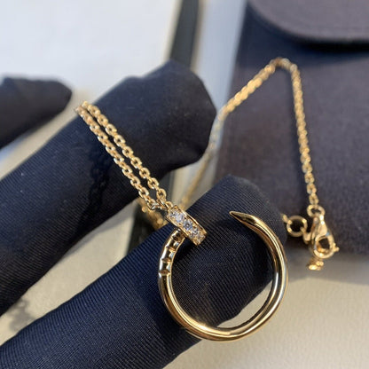 [Mystic]JUSTE NECKLACE PINK GOLD DIAMONDS