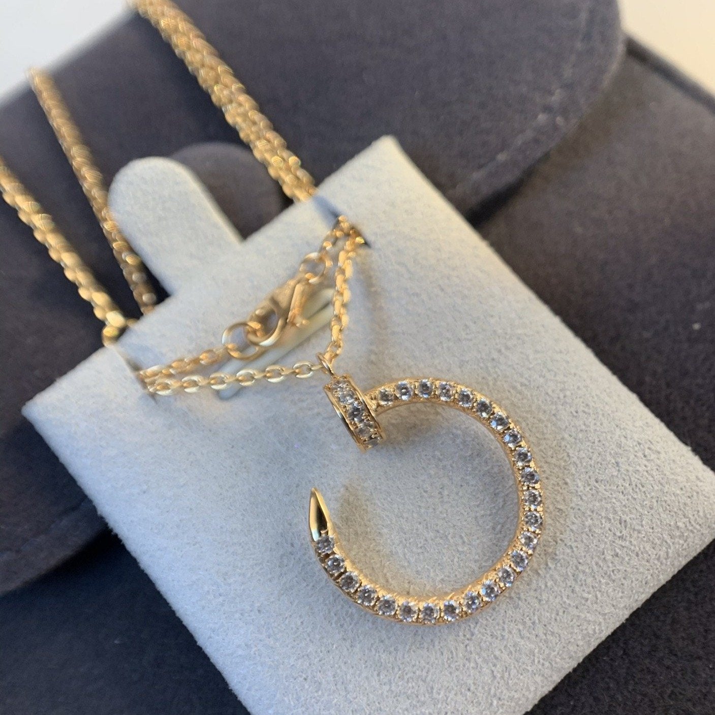 [Mystic Crown]JUSTE NECKLACE PINK GOLD DIAMONDS
