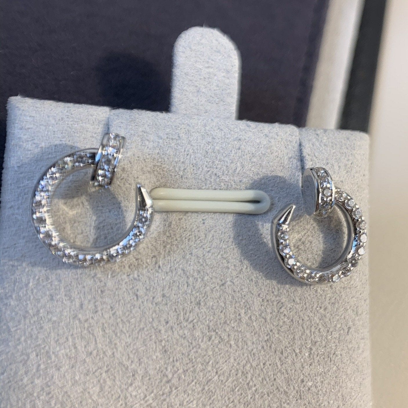 [Mystic]JUSTE EARRINGS SILVER DIAMONDS