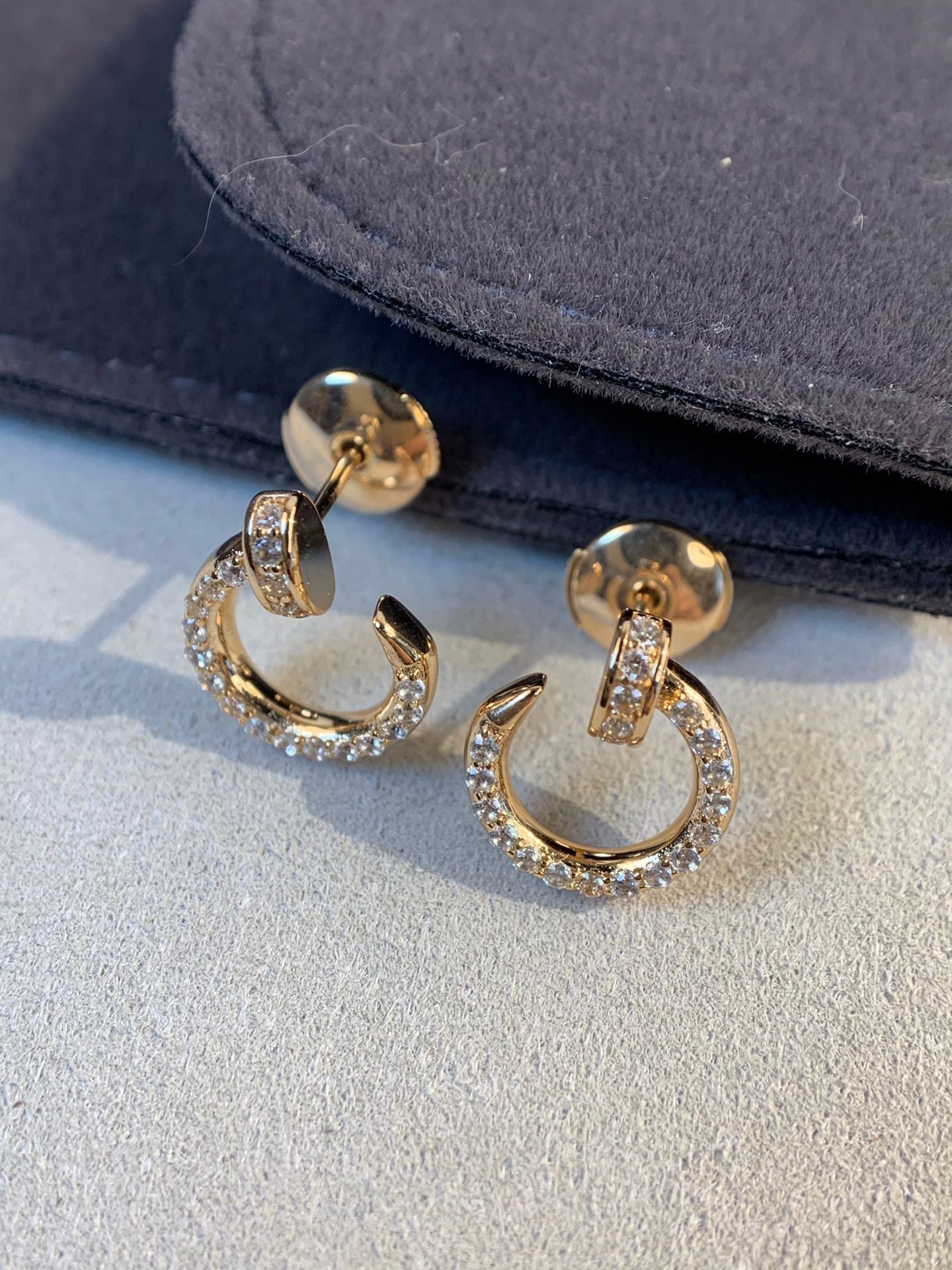 [Mystic]JUSTE EARRINGS GOLD DIAMONDS