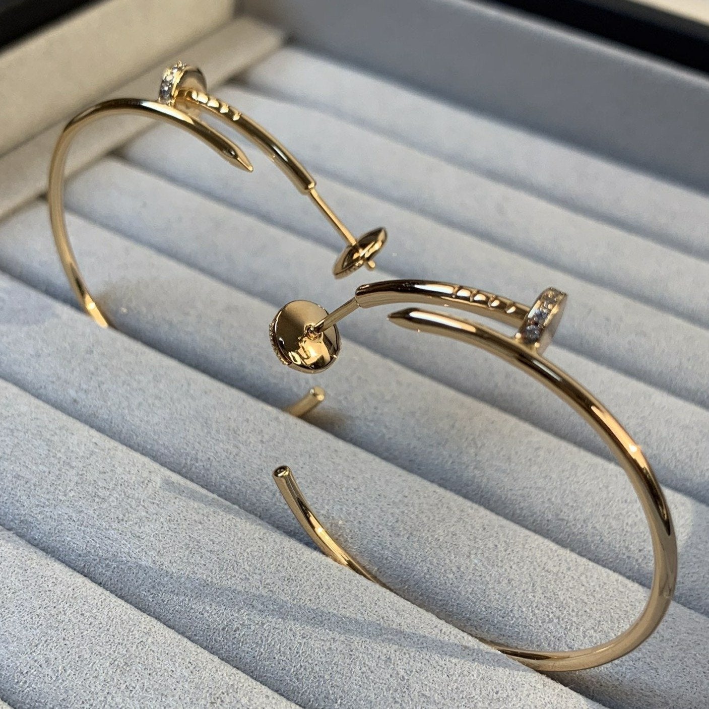 [Mystic]JUSTE EARRINGS GOLD DIAMONDS 1.8MM