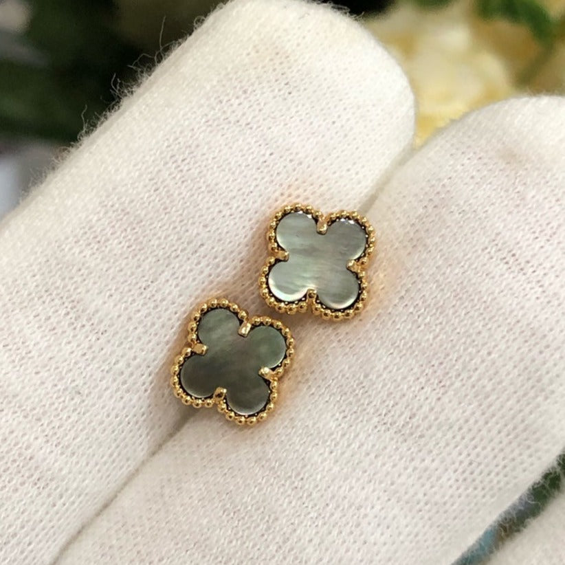 [Mystic Crown]CLOVER MINI GOLD EARRINGS