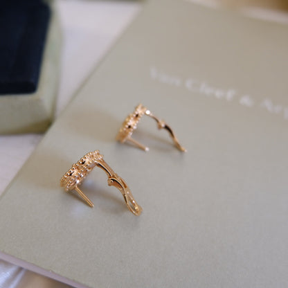 [Mystic]LUCKY PINK GOLD WHITE MOP EARRINGS
