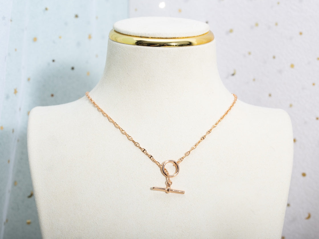[Mystic]ECHAPPEE NECKLACE PINK GOLD