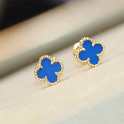 [Mystic]CLOVER MINI 9.5MM TURQUOISE EARRINGS