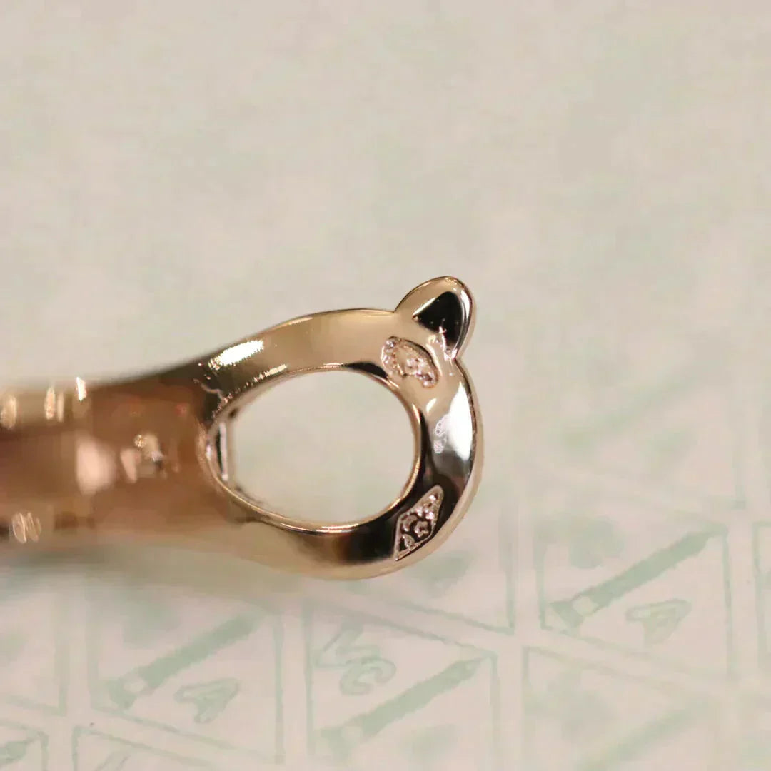 [Mystic]CLOVER MEDIUM 1 MOTIFS FUll DIAMOND EARRINGS