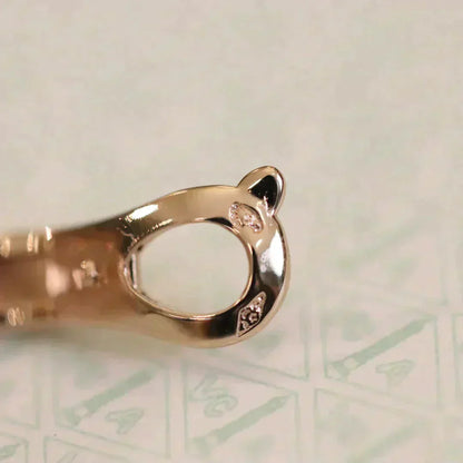 [Mystic]CLOVER MEDIUM 1 MOTIFS FUll DIAMOND EARRINGS