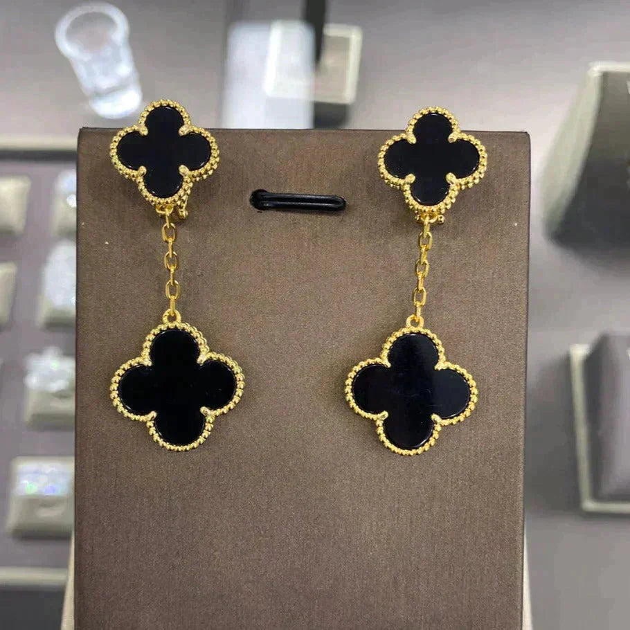 [Mystic]CLOVER 2 MOTIFS  EARRINGS (MULTIPLE CHOICESC