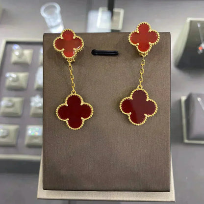 [Mystic]CLOVER 2 MOTIFS  EARRINGS (MULTIPLE CHOICESC
