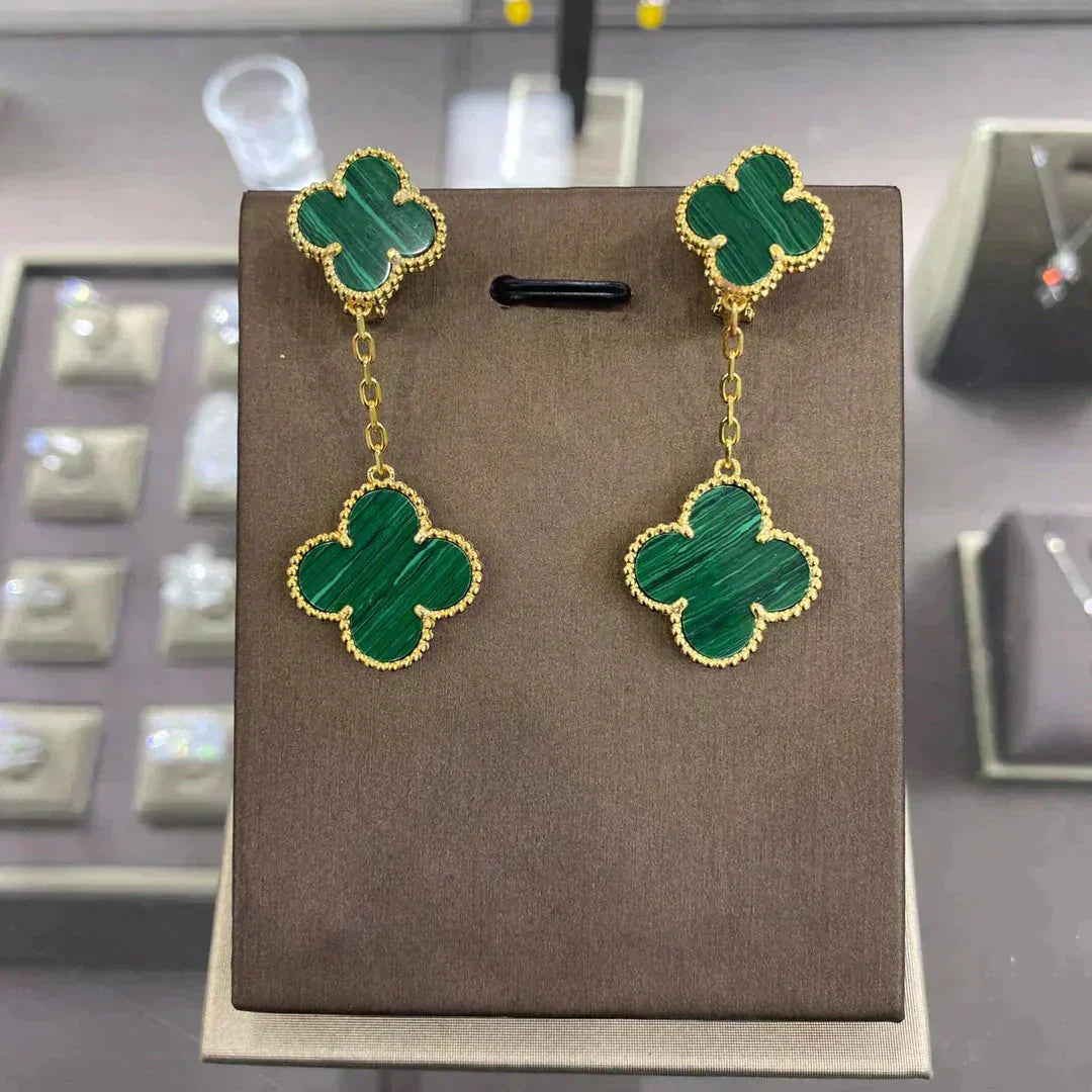 [Mystic]CLOVER 2 MOTIFS  EARRINGS (MULTIPLE CHOICESC