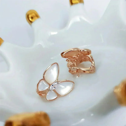 [Mystic]BUTTERFLY MOP DIAMOND EARRINGS