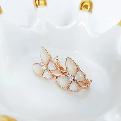 [Mystic]BUTTERFLY MOP DIAMOND EARRINGS