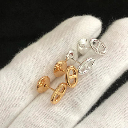 [Mystic]CHAINE SMALL EARRINGS GOLD AND SILVER