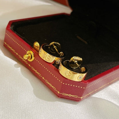 [Mystic]LOVE EARRINGS 5.7MM 2 DIAMONDS