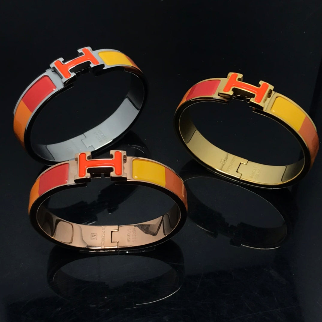 [Mystic]H BRACELET ORANGE RAINBOW CERAMIC