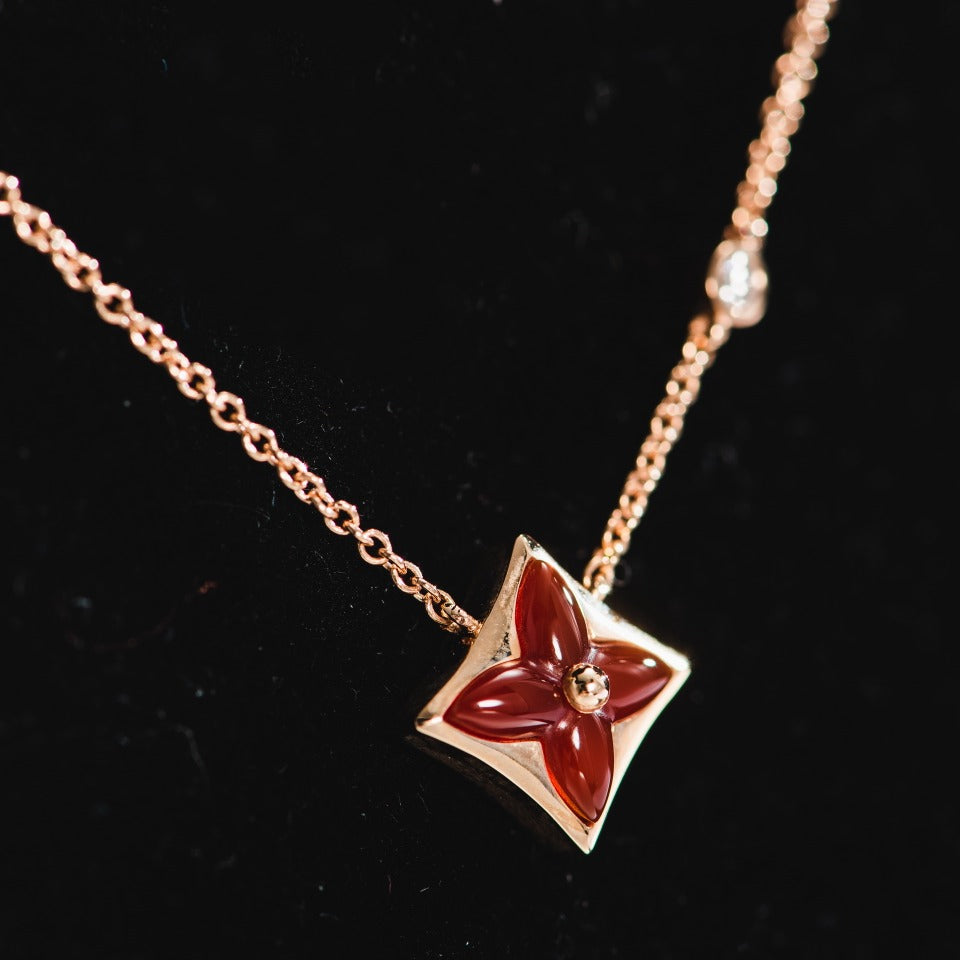 [Mystic Crown]STAR NECKLACE PINK GOLD 1 DIAMOND