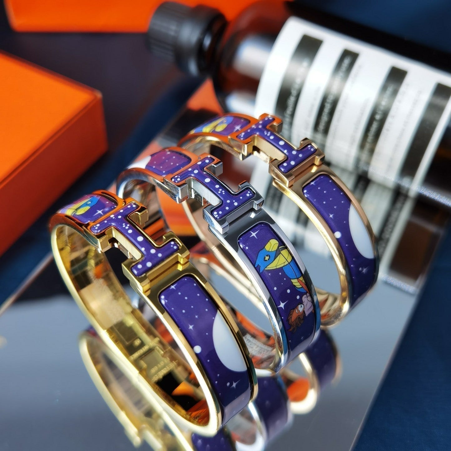 [Mystic]H STAR AND MOON BRACELET 12MM